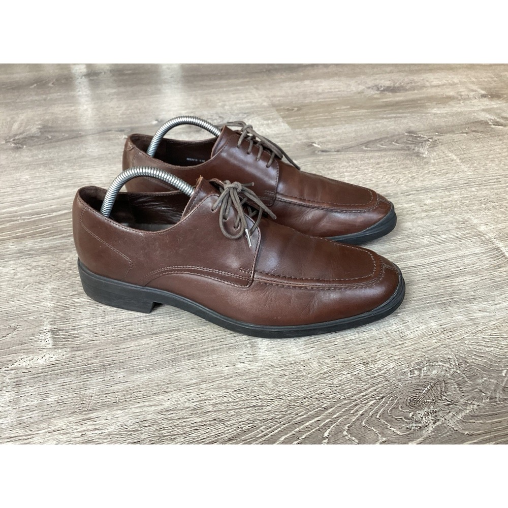 Cole Haan C10697 Stylar Split Toe Leather Brown Apron Oxford Shoes Men's Size 9